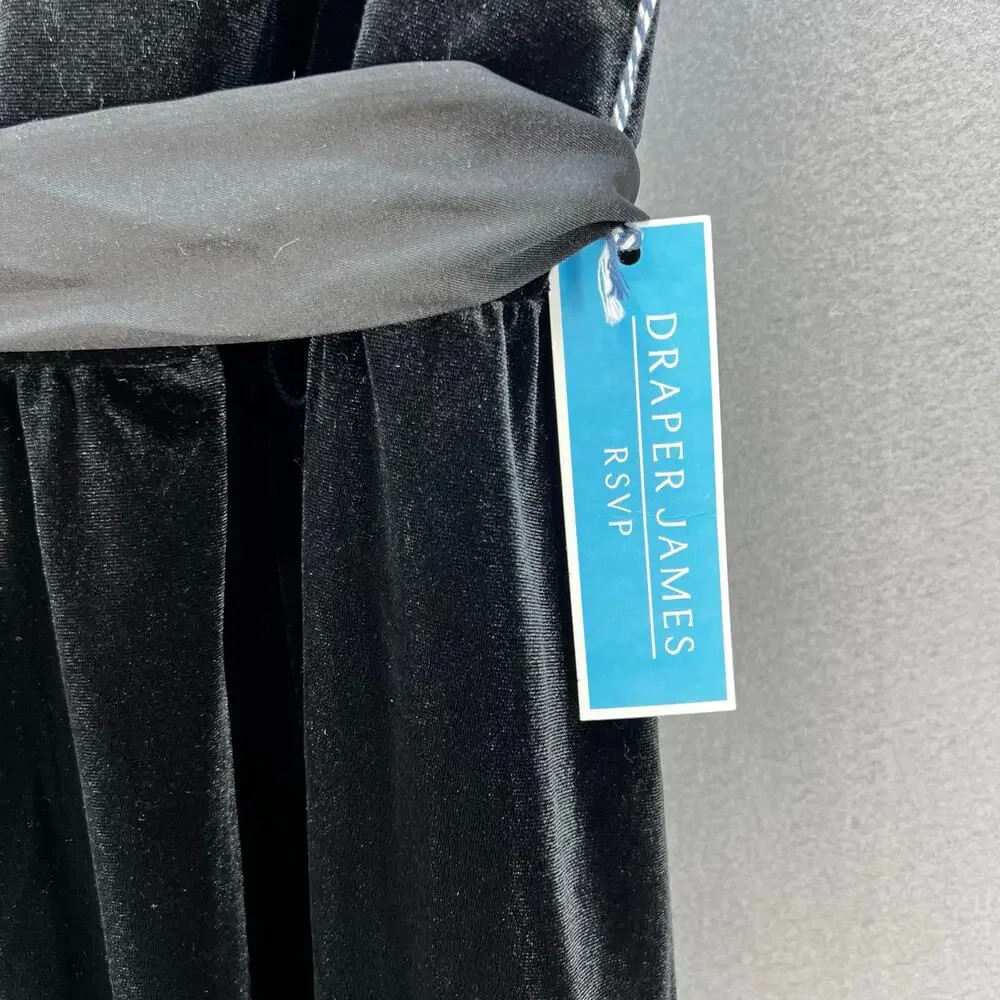 Draper James Dress Women's 2XL Black V-Neck Sleeveless Classic Little Black NWT - Picture 4 of 14
